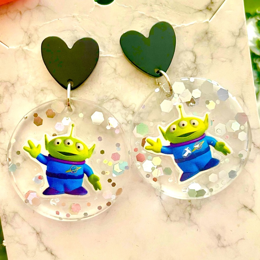 Toy Story Alien Earrings